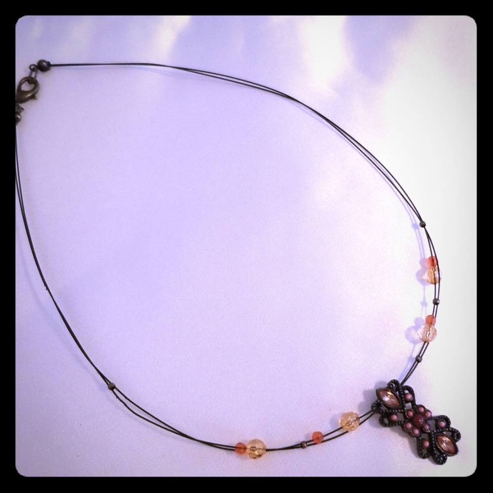 Black and orange choker